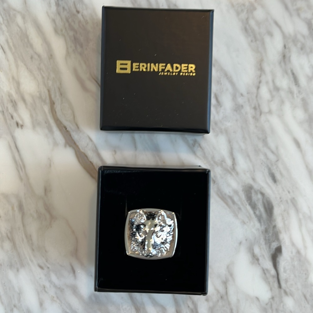 ERINFADER LONE WOLF RING - Picture 2 of 5